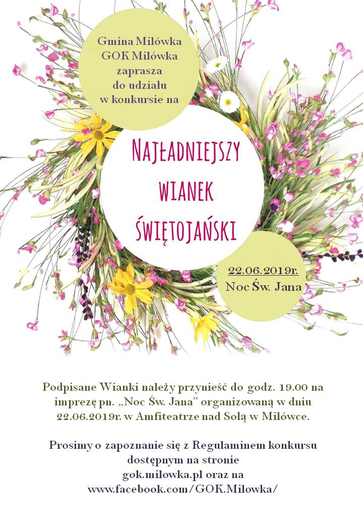 konkurs na Wianek Świętojański