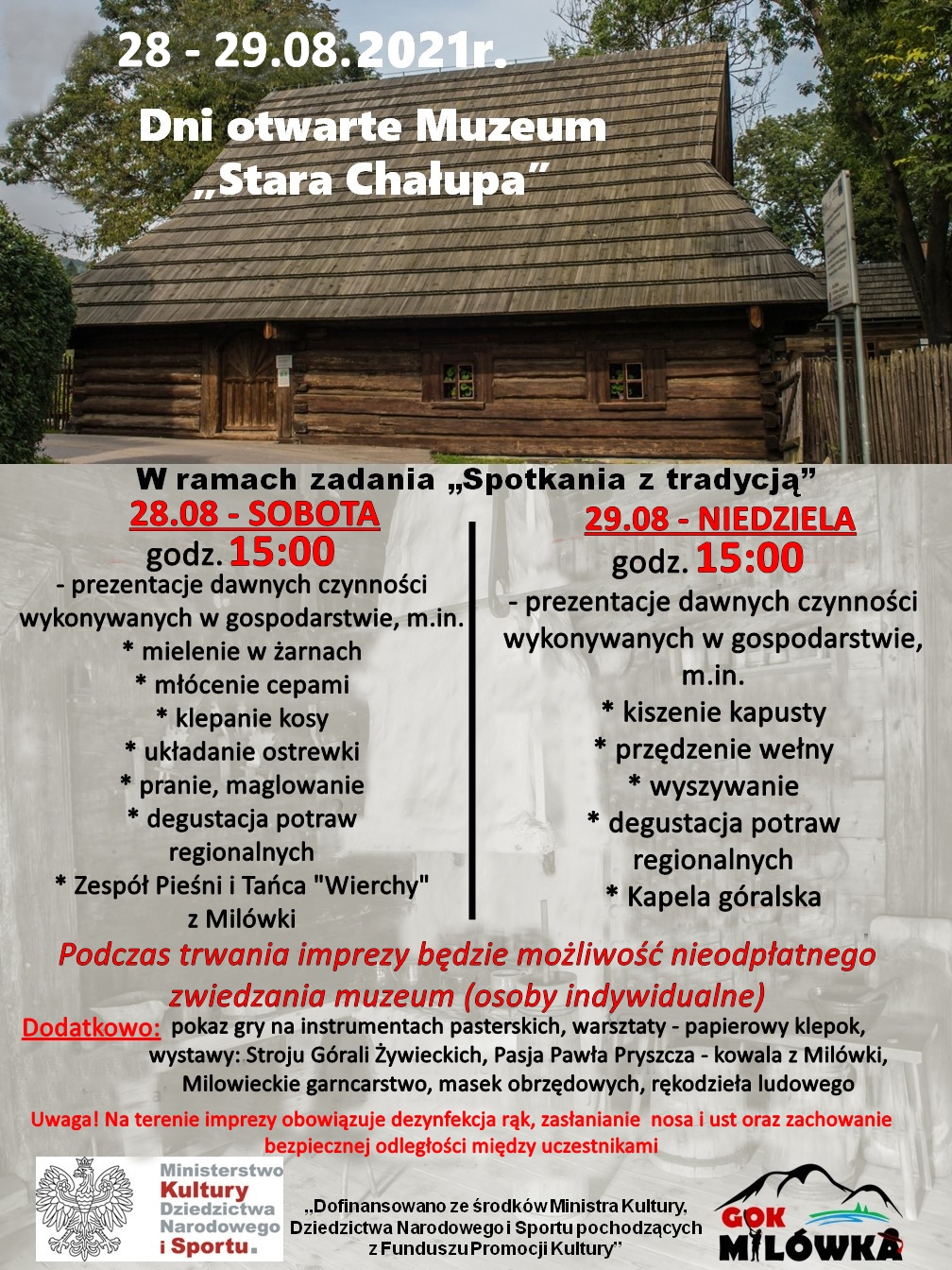 Dni otwarte Muzeum „Stara Chałupa” – 28-29.08